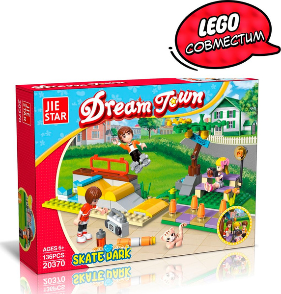 Конструктор JIESTAR Скейт-парк для девочек "Город мечты", лего ...