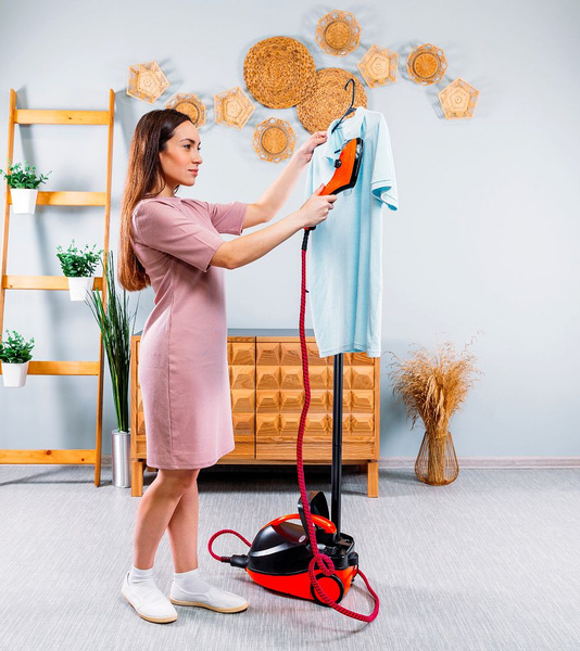 Пароочиститель MIE Pulito Vapore non stop, черный, оранжевый, 2300 Вт ...