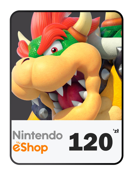Карта пополнения кошелька Nintendo eShop 120 Злотых Польша (PLN) купить ...