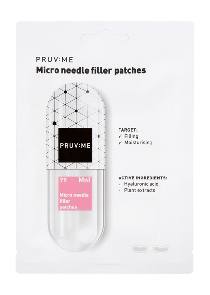Патчи-филлеры для лица с микроиглами гиалуроновой кислоты Pruv Me Micro ...