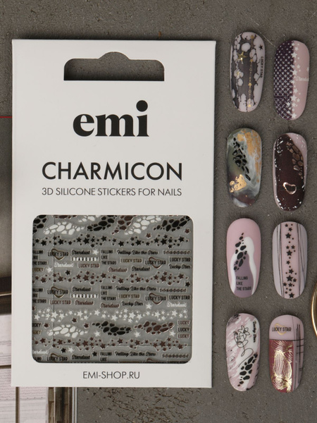 EMI Наклейки для дизайна ногтей Charmicon 3D Silicone Stickers №217 ...