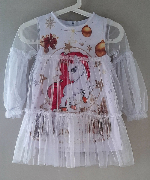платье для девочки снежинка, елка на новый год , праздник, утренник, в ...