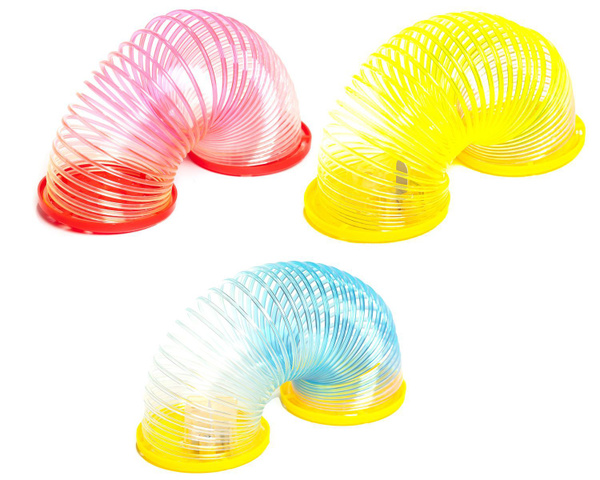 Игрушка - пружинка "Радуга" 5,5*5 cм набор 3 шт светящаяся - купить с ...