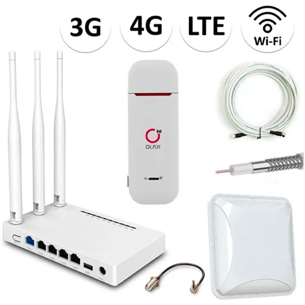Роутер Wi-Fi с модем 3G/4G (LTE) и усиливающей антенной 15 dBi NET ...
