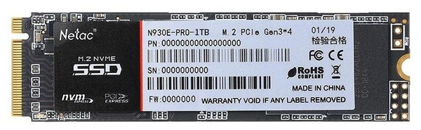 1 ТБ Внутренний SSD-диск Netac N930E Pro 1Tb NT01N930E-001T-E4X ...