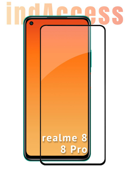 Защитное стекло на Realme 8, 8 Pro/ для Реалми 8, 8 про/ indAccess ...