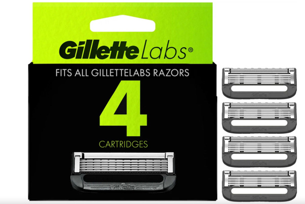 Сменные кассеты Gillette Labs, 4 шт. - купить с доставкой по выгодным ...