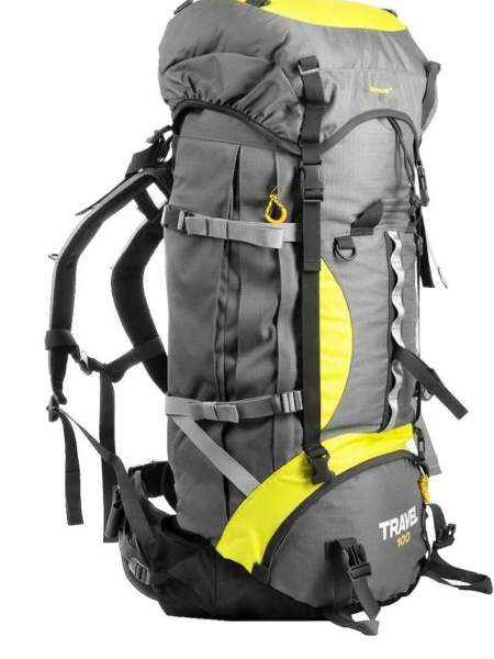 Рюкзак туристический Nisus Рюкзак Travel 100 Grey (N-TB084-100L-G), 100 ...