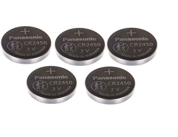 Батарейка литиевая, PANASONIC, 3V, CR 2450, 5шт - купить с доставкой по ...