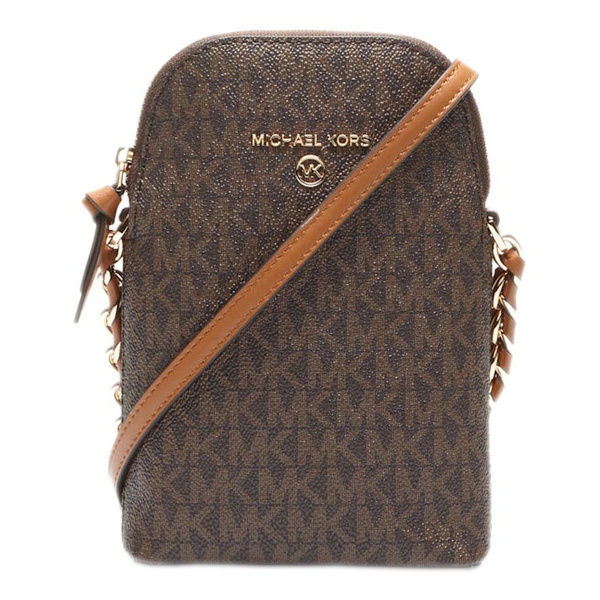 Michael Kors Женская кожаная сумка кросс-боди 32T0GT9C1B-BROWN-BLK ...