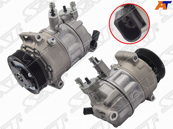 Компрессор кондиционера для Шкода Октавия А7 2013-2020, Skoda Octavia ...