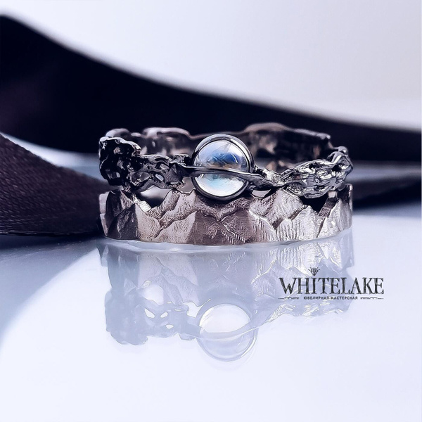 лунный камень украшение кольцо