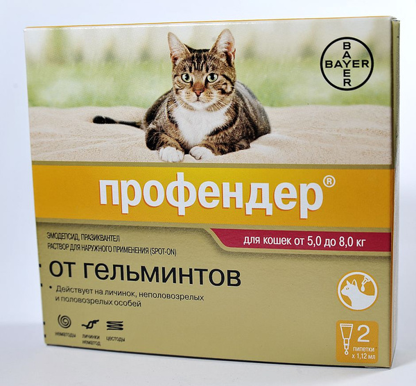 Профендер для кошек от 5 до 8 кг - купить с доставкой по выгодным ценам ...