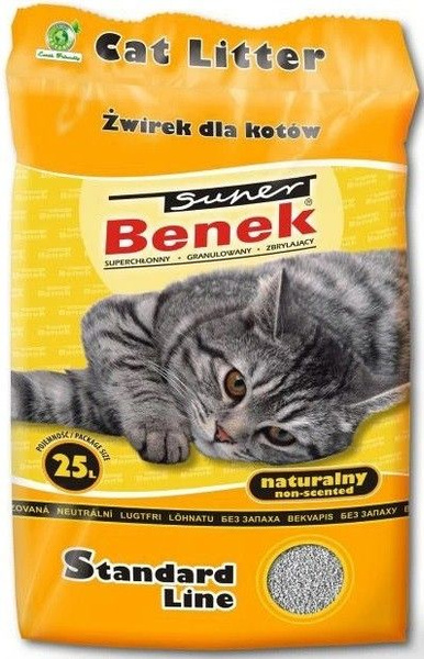 Наполнитель для туалета Super Benek Naturalny 25 л - купить с доставкой ...