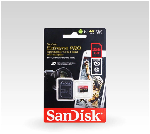 Карта памяти micro sd SanDisk micro SDXC Extreme PRO 256gb + адаптер ...