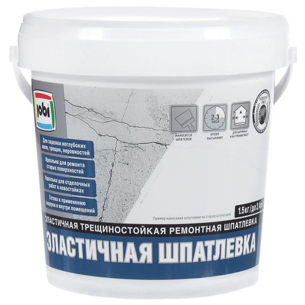 Шпатлевка эластичная трещиностойкая Jobi 1.5 кг купить по низкой цене с ...