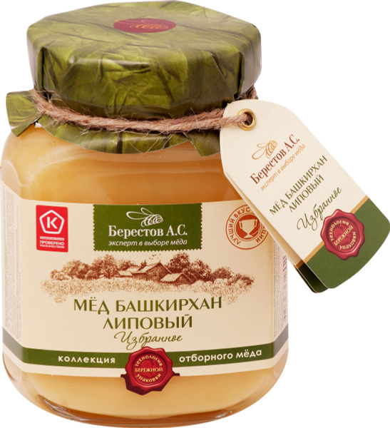 Мед БЕРЕСТОВ А.С. Избранное липовый Башкирхан натуральный цветочный ...