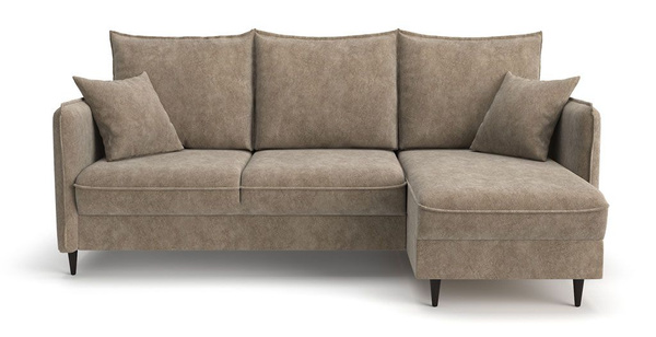 Угловой диван-кровать Фьорд PUSHE Milano 4 caramel 221х155х97 с ящиком ...