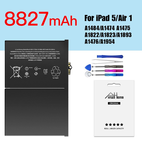 PINZHENG Планшетный аккумулятор для iPad 5 / Air 1 8827мА Модель ...