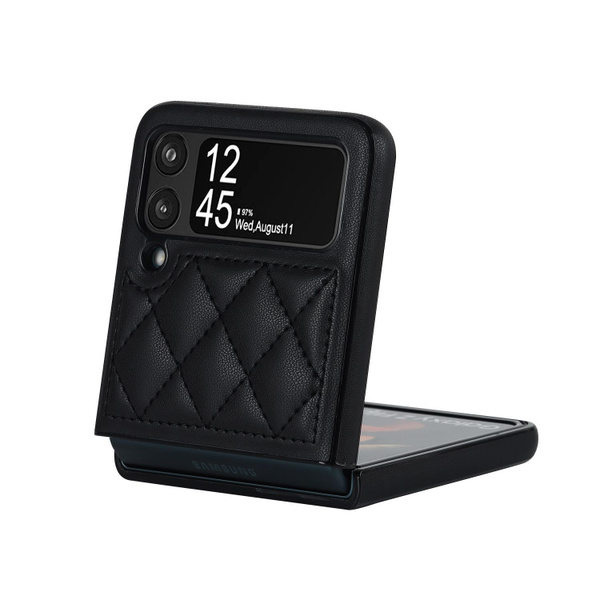 Кожаный чехол For Samsung Galaxy Z Flip 3 / Самсунг Z Flip 3 чехол ...