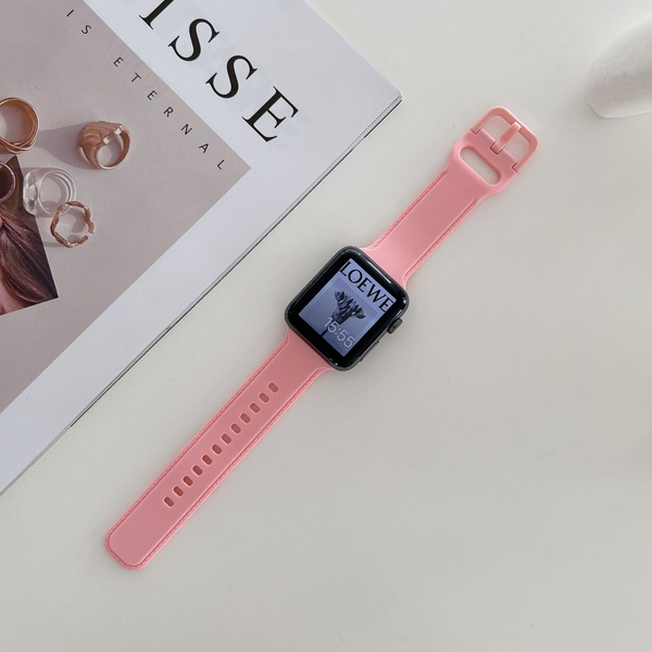 Мягкий силиконовый дышащий ремешок для часов для Эпл Вотч iWatch Ultra ...