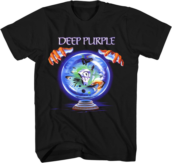 Футболка Deep Purple, размер 48, цвет черный каменный, 95% хлопка, 5% ...