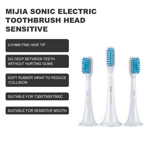Xiaomi Mijia Электрическая зубная щетка T300 / T500 3PCS - купить с ...