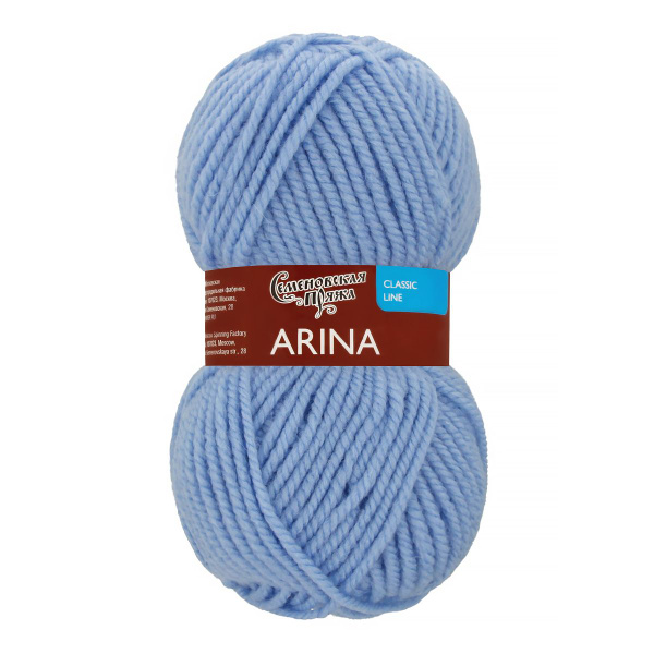 Пряжа Семеновская МШФ Arina 50% шерсть, 50% акрил 100 г 123 м 0003 ...