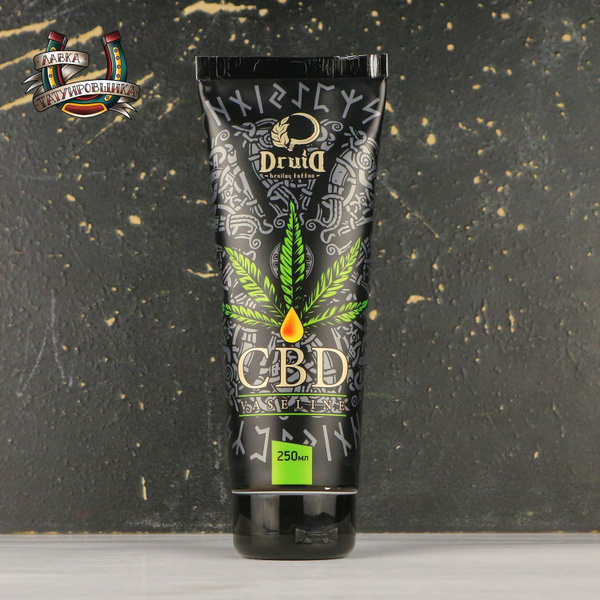 Вазелин для тату DRUID CBD 250 мл витаминизированный с маслом конопли ...