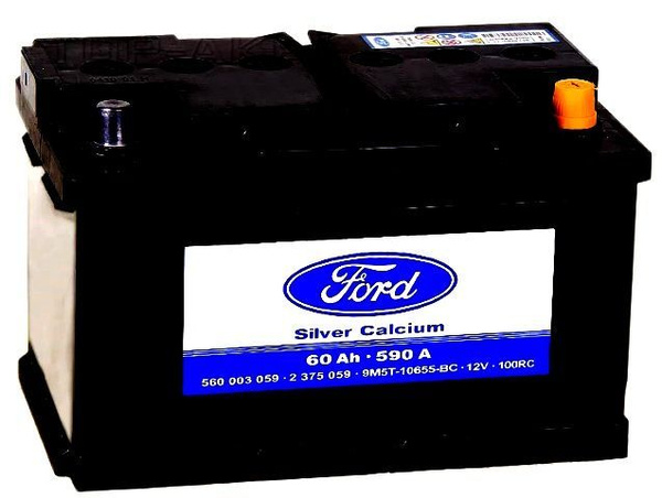 Аккумулятор автомобильный FORD STANDART 6СТ-60 Обр.низк. купить на OZON ...