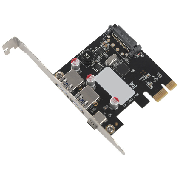 Usb 3.1 Type C Плата расширения Pcie Концентратор контроллера Pci для ...