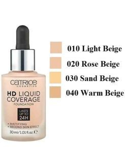 040-Light Beige HD Liquid,Coverage Foundation Катрис 040 Песочно ...
