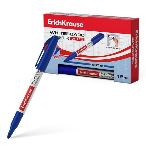 Маркер для доски ErichKrause W-110, 2,0 мм, для письма на досках сухого ...