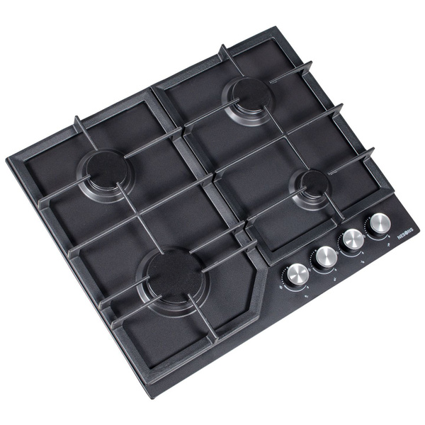 Варочная панель газовая Nesons NS-HGF60MC BL, 4 конфорки, электророзжиг ...
