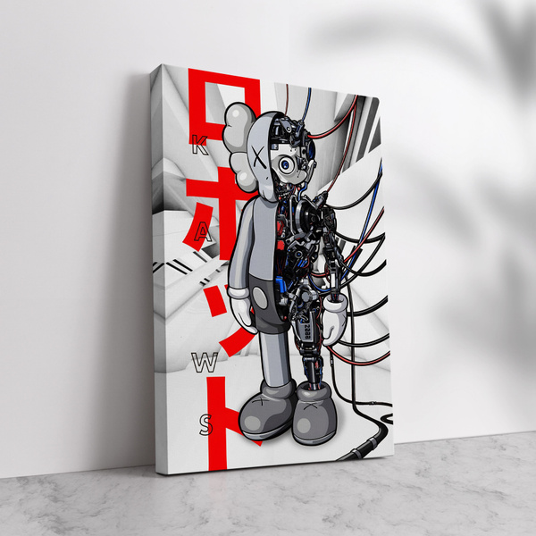 Картина на холсте "Кавс Kaws" 60х90 см. - купить по низкой цене в ...