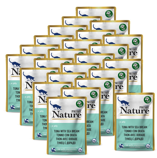 PRIME NATURE 100гр в желе Тунец с дорадо для кошек х 24шт. - купить с ...