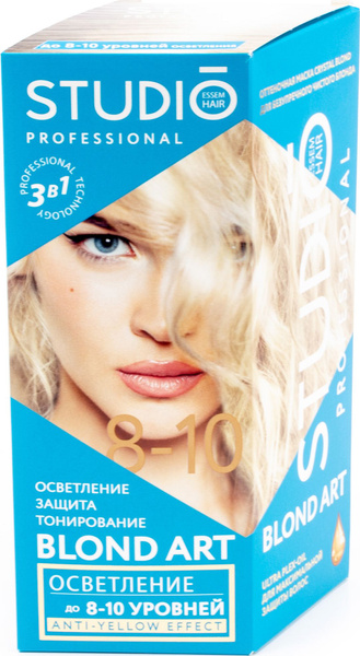 Studio Professional / Студио 3D Blond art Крем-краска для волос стойкая ...