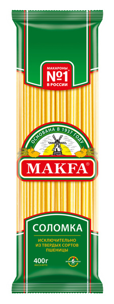 Макароны Makfa / Макфа Соломка, длинные из твердых сортов пшеницы ...