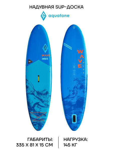 SUP-доска AQUATONE комплект WAVE PLUS ALL-ROUND SUP (SS22) надувная ...