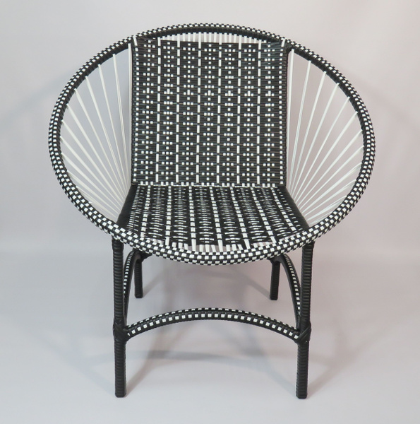 Круглое садовое (уличное) кресло из искусственного ротанга Сфера ...