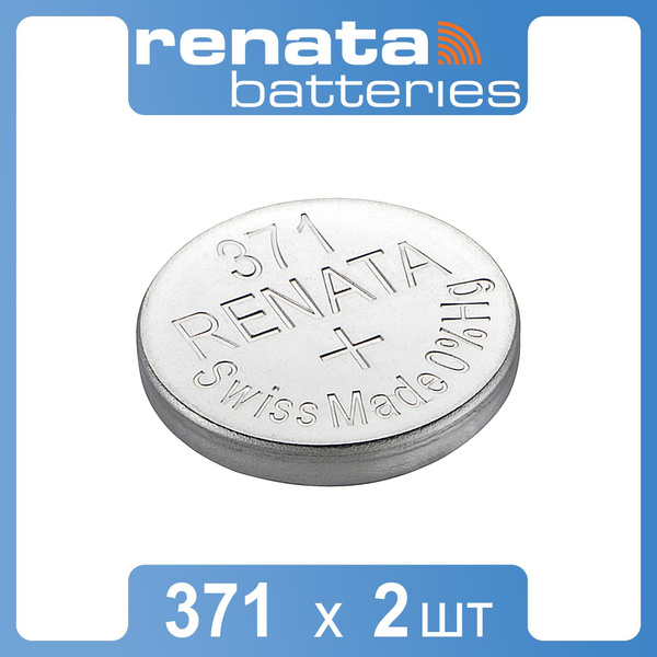 Часовая батарейка Renata 371 2шт - купить с доставкой по выгодным ценам ...