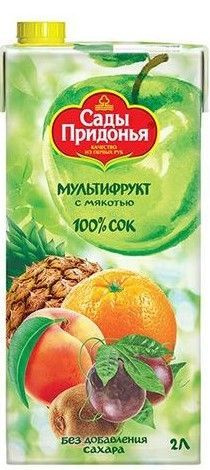 Сок Сады Придонья мультифрукт с мякотью 2 л - купить с доставкой по ...