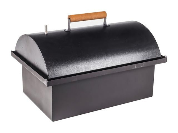 Коптильня горячего копчения двухъярусная Grillux Smoky Lux 55 Black ...