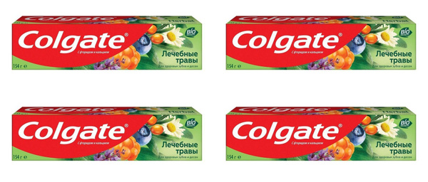 Зубная паста Colgate Лечебные травы, 4 шт х 100 мл - купить с доставкой ...