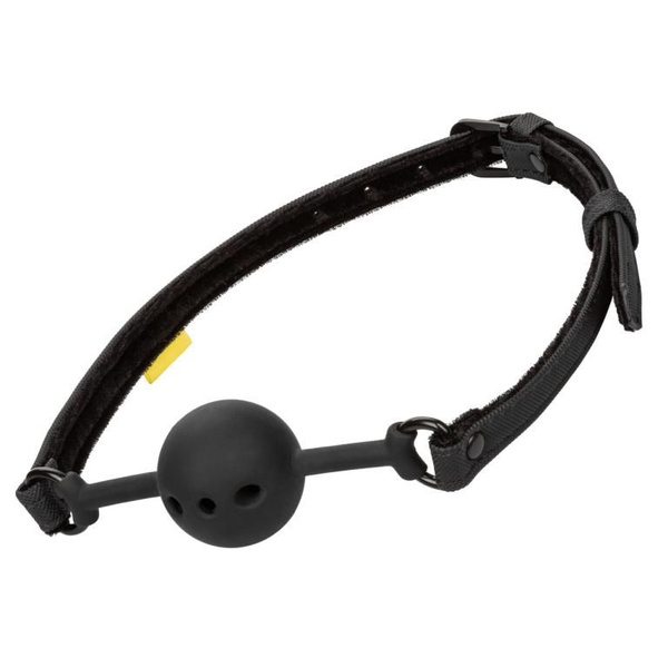 Кляп-шар Breathable Ball Gag, силиконовый, черный. БДСМ кляп в рот с ...