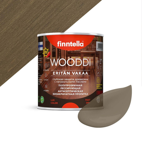 Антисептическая пропитка для дерева FINNTELLA WOODDI для наружных работ ...