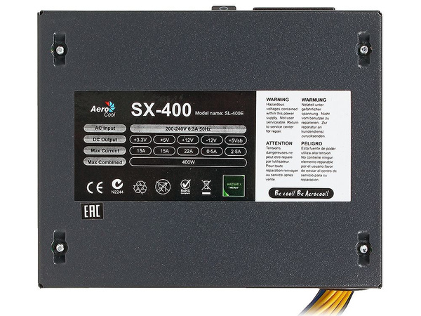 Aerocool Блок питания компьютера SX-400, 400 Вт (SX-400) - купить с ...