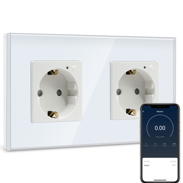 Розетка Умная двойная с Zigbee,мониторинг потребления,поддержкой Яндекс ...