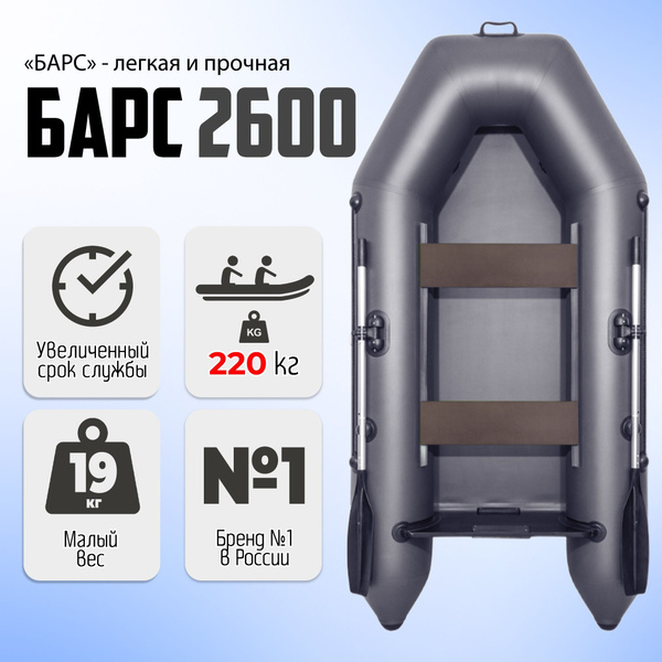 Лодка ПВХ под мотор Барс-2600, Сварные швы - купить по выгодной цене в ...
