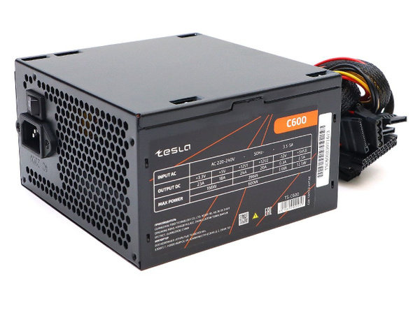 Блок питания ATX TESLA C600, 600W - купить с доставкой по выгодным ...